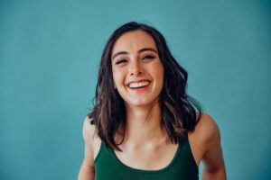 young woman smiling